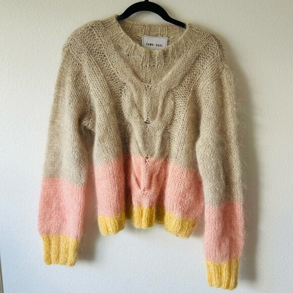 Dawn x Dare Colorblock Knit Sweater - Picture 1 of 8